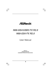 ASRock N68-GS4/USB3 FX R2.0 User Manual