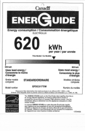 Electrolux EFDC317TIW Energy Guide English