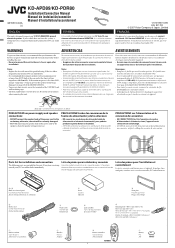 JVC KD PDR80 Installation Manual