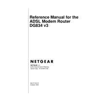 Netgear DG834v3 DG834v3 Reference Manual