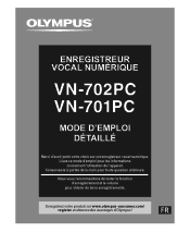 Olympus VN-701PC VN-701PC Mode d'Emploi Detaille (Fran栩s)