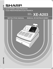 Sharp XE-A203 XE-A203 Operation Manual in English and Spanish