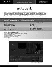 Sony SRW5800/2 Brochure (Autodesk HDCAM SR Workflow Guide)