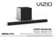 Vizio SB46312-F6 User Manual