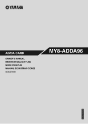 Yamaha MY8-ADDA96 MY8-ADDA96 Owners Manual