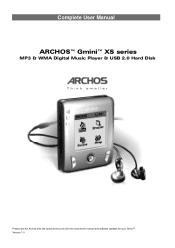 Archos XS200 User Manual