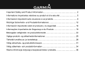 Garmin zumo 350LM Important Safety and Product Information