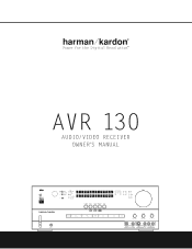 Harman Kardon AVR 130 Owners Manual