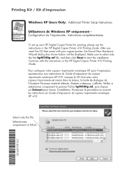 HP 410 HP Digital Copier printer 410 Windows XP - (English) Printing Kit Flyer
