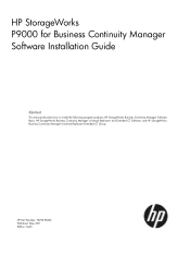 HP XP P9500 HP StorageWorks P9000 for Business Continuity Manager Software Installation Guide (T5253-96052, May 2011)