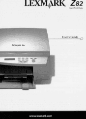 Lexmark Z82 Color Jetprinter User's Guide (3.6 MB)