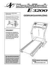 NordicTrack E3200 Treadmill Dutch Manual