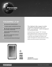 Panasonic Toughpad JT-B1 Spec Sheet
