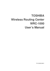 Toshiba WRC-1000 User Manual