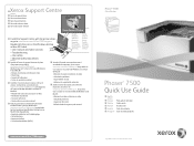 Xerox 7500DX Quick Use Guide