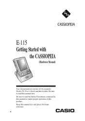 Casio E-115 User Guide