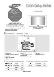 Samsung LN32A330J1N Quick Guide (easy Manual) (ver.1.0) (English)