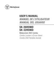Westinghouse SK32H590D User Manual