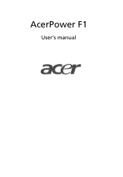 Acer Power F1 Power F1 User Guide