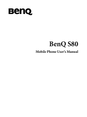 BenQ S80 User Manual