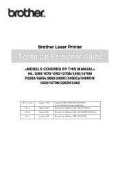 Brother International HL-1070 Technical Reference