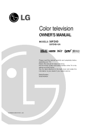 LG 30FZ4D Owners Manual