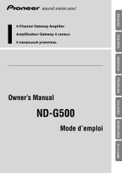 Pioneer ND-G500 Owner's Manual