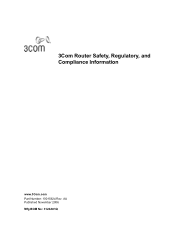 3Com 3C13612-US Compliance Information