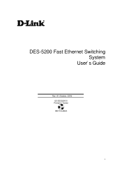 D-Link DES-5220TF Product Manual