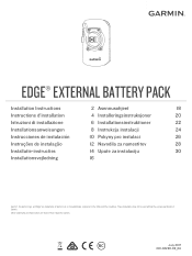 Garmin Edge 1030 Edge External Battery Pack Instructions