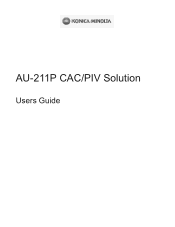 Konica Minolta bizhub 361 AU-211P CAC/PIV Solution User Guide