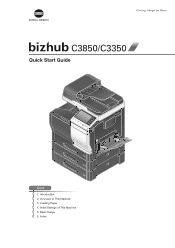 Konica Minolta bizhub C3850 bizhub C3850/C3350 Quick Start Guide
