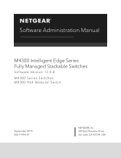 Netgear M4300-8X8F Software Administration Manual Software Version 12.x