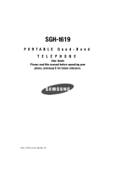 Samsung T619 User Manual (ENGLISH)