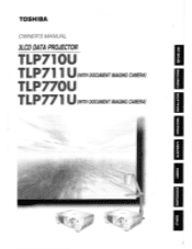 Toshiba TLP-771U Owners Manual
