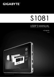 Gigabyte S1081 Manual