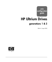 HP 350546-B21 HP Ultrium Tape Drives UNIX Configuration Guide
