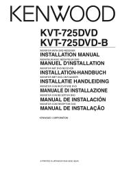 Kenwood KVT-725DVD User Manual