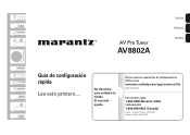 Marantz AV8802A Quick Start Guide - Spanish