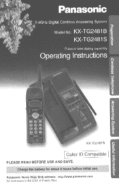 Panasonic KX-TG2481S 2.4ghz Cordless Phon