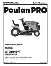 Poulan XT20H46YT User Manual