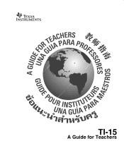 Texas Instruments TI15TK Teacher Guide