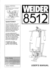 Weider 8512 English Manual