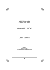 ASRock N68-GE3 UCC User Manual