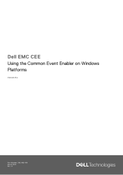 Dell Unity 450F Using the Common Event Enabler 8.x on Windows Platforms