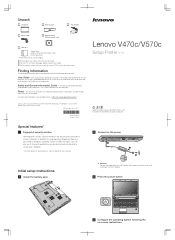 Lenovo V570c Laptop Lenovo V470c&V570c Setup Poster V1.0