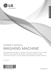 LG WT1701CV Owners Manual
