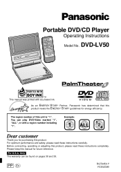 Panasonic DVD-LV50 Portable Dvd