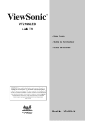 ViewSonic VT2755LED User Manual