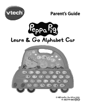 Vtech Peppa Pig Learn & Go Alphabet Car User Manual